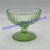 Green Depression Glass Sherbet Cup