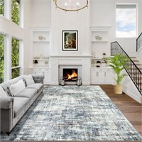 Modern Abstract Living Room Rug Soft 8x10 - READ