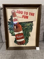Holiday Beer Bottle Framed Picture - Add to the Fu