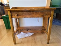Antique school table with drawer