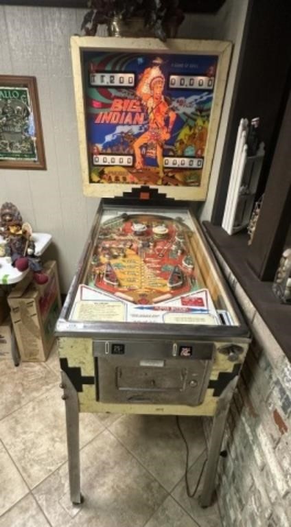 Gottleib "Big Indian" Pinball Machine