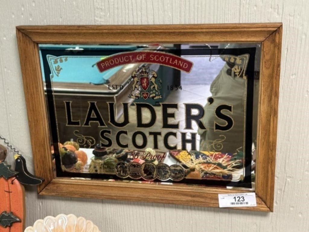 Lauders Scotch Advertising Mirror