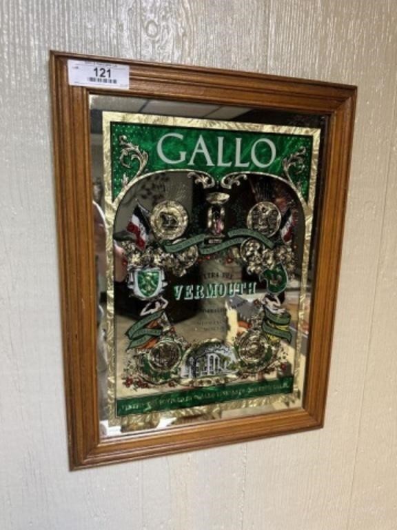 Gallo Vermouth Advertising Mirror