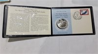 Sterling silver proof coin first day issue