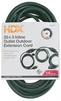 HDX 25’ 14/3 3 Outlet Extension Cord