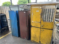 3 Steel Security Storage Cabinets