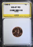 1968-S LINCOLN CENT LVCS SUPERB GEM