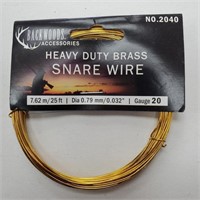 Heavy Duty Brass Snare Wire 25ft x12