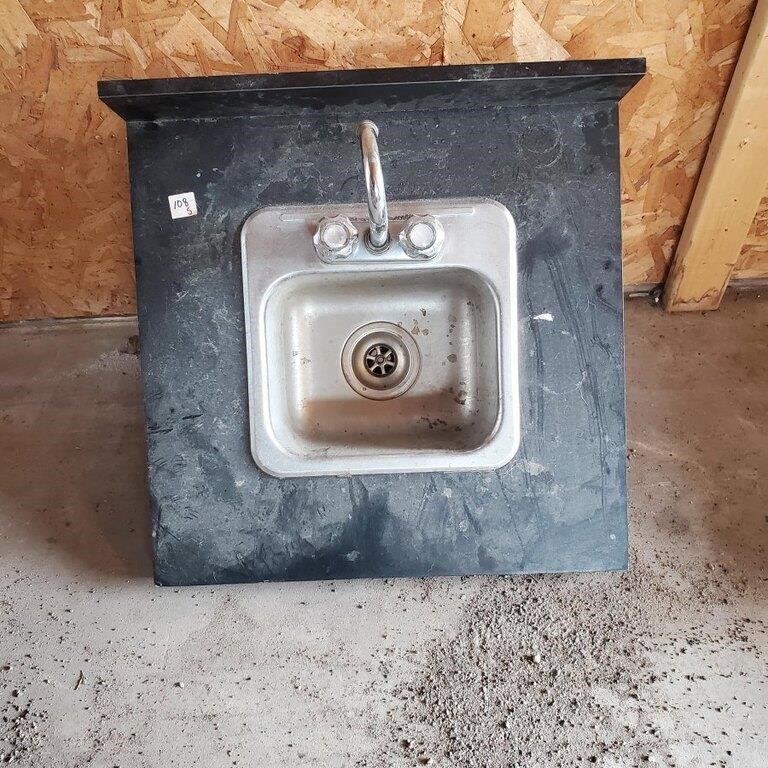 Square Hand Wash Sink w/Taps&Faucet