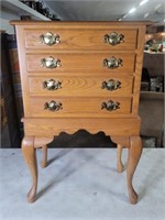 22" x 14" 4 Drawer Linens End Table