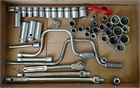Box of Indestro 1/2"  Drive Wrenches & Sockets