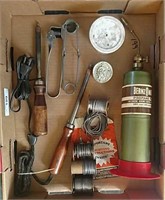Box of Plumbing & Soldering Tools