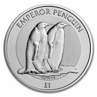 2023 Brit. Antarctic Territory 1 Oz Silver Penguin