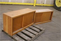 (2) Maple Cabinets Approx 23"x47"x16"