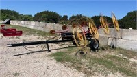 Pull-Type 8 Wheeled Hay Rake