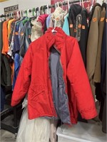 Red winter coat size medium