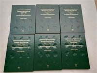 (6) Green Kennedy Half Dollar Folders
