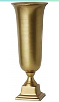 Serene Spaces Living Large Gold Pedestal Urn - 1