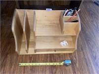 Wood Countertop Desk  Organizer