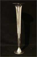 E.G. Webster & Son  Silver 19" trumpet Vase