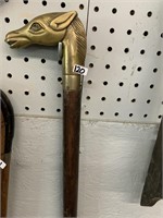 CANE WITH BRASS HEAD