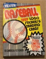 Unopened 1989 Fleer Baseball Cards Pack