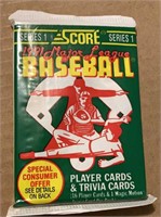 Unopened Score 1991 Series 1 Baseball Cards Pack
