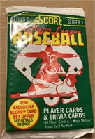 Unopened score Series 1 Baseball Card Pack