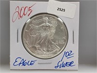 2005 1oz .999 Silver Eagle $1 Dollar