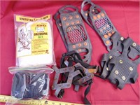 ice cleats and deer dressing kit(opened)