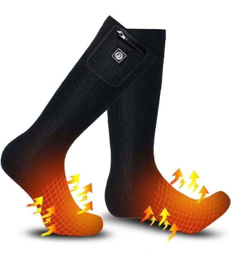 ($75) Heated Socks for Men Women,7.4V 2200mah