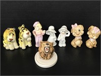Small ceramic and porcelain figures/ shakers