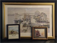 Wood Framed Boat Photos Including Ed Abrams &
