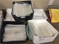 6 Bins w/ LG Qty of Page Protectors