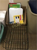 White Board, Markers, Receipt Book, Wire Trays, Et