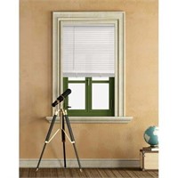 Mainstays Cordless Vinyl Blinds  White  35Wx64L