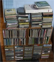 Approx. 250 Music Cds With Racks