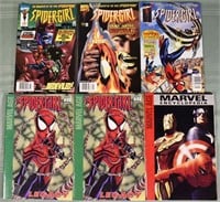 5 Marvel modern age comics Spider-Girl and Marvel