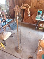 Antique metal lamp