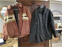 Leather jacket size large, jacket unknown size