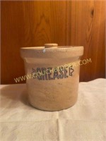 Antique Crock Grease Jar