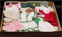 (E) Variety of Crochet Baby Doll Clothes, Needle