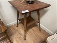 Vintage Oak Plant Stand/End Table