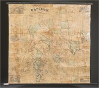 Topographical Map Of Hancock County Maine. 1860.
