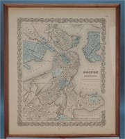 3 Maps incl: Map Of Boston And Adjacent Cities.