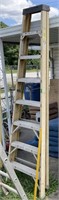 Fiberglass & Aluminum 8 Ft Ladder