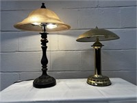 (2) Various Contem. Table Lamps