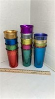 Fourteen Aluminum Cups