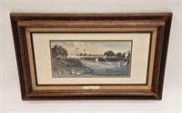 VINTAGE B HERD SIGNED & NUMBERED LITHO DUCKS