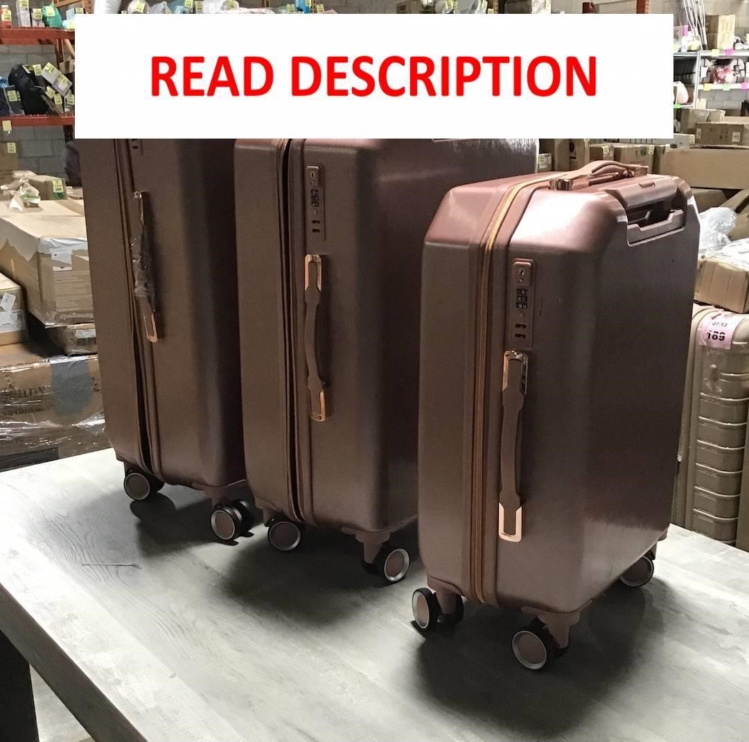 Hikolayae Anza 3 Pc Hardside Luggage  TSA